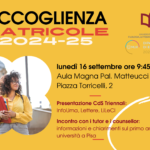 Giornata di accoglienza matricole 2024-2025 – 16 settembre 2024